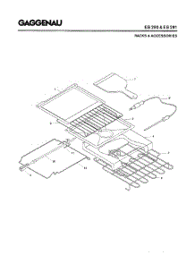 05 - Racks & Accessories parts for Gaggenau EB291-600 from AppliancePartsPros.com