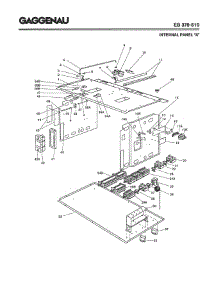 04 - Internal Panel `A` parts for Gaggenau EB378-610 from AppliancePartsPros.com