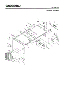03 - Internal Top Panel parts for Gaggenau EB388-610 from AppliancePartsPros.com