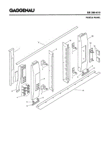 05 - Fascia Panel parts for Gaggenau EB388-610 from AppliancePartsPros.com