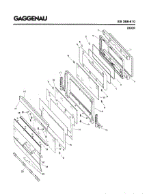 06 - Door parts for Gaggenau EB388-610 from AppliancePartsPros.com