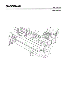 03 - Fascia Panel parts for Gaggenau EB846-600 from AppliancePartsPros.com