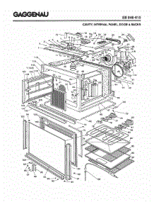 02 - Cavity, Internal Panel, Door & Racks parts for Gaggenau EB846-610 from AppliancePartsPros.com