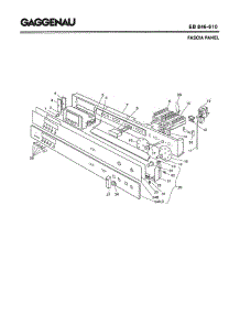 03 - Fascia Panel parts for Gaggenau EB846-610 from AppliancePartsPros.com