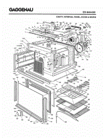 02 - Cavity, Internal Panel, Door & Racks parts for Gaggenau EB846-620 from AppliancePartsPros.com
