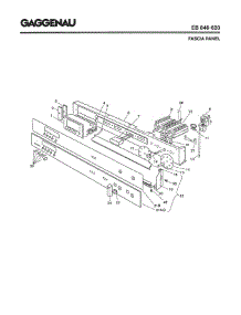 03 - Fascia Panel parts for Gaggenau EB846-620 from AppliancePartsPros.com