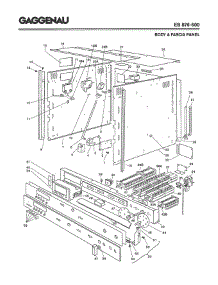 02 - Body & Fascia Panel parts for Gaggenau EB876-600 from AppliancePartsPros.com