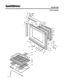 03 - Door & Racks parts for Gaggenau EB876-600 from AppliancePartsPros.com