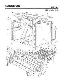 02 - Body & Fascia Panel parts for Gaggenau EB876-610 from AppliancePartsPros.com