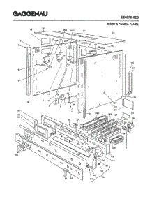02 - Body & Fascia Panel parts for Gaggenau EB876-620 from AppliancePartsPros.com