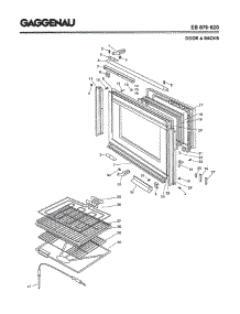 03 - Door & Racks parts for Gaggenau EB876-620 from AppliancePartsPros.com