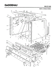 02 - Body & Fascia Panel parts for Gaggenau EB877-600 from AppliancePartsPros.com
