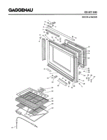 03 - Door & Racks parts for Gaggenau EB877-600 from AppliancePartsPros.com