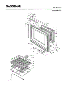 02 - Door & Racks parts for Gaggenau EB877-610 from AppliancePartsPros.com