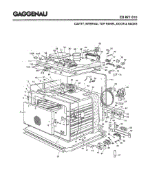 03 - Cavity & Internal Top Panel parts for Gaggenau EB877-610 from AppliancePartsPros.com