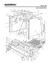 02 - Body & Fascia Panel parts for Gaggenau EB877-620 from AppliancePartsPros.com
