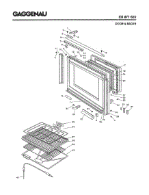 03 - Door & Racks parts for Gaggenau EB877-620 from AppliancePartsPros.com