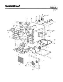 02 - Cavity parts for Gaggenau EB964-610 from AppliancePartsPros.com