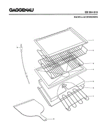 05 - Racks & Accessories parts for Gaggenau EB964-610 from AppliancePartsPros.com