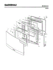 04 - Door parts for Gaggenau EB965-610 from AppliancePartsPros.com