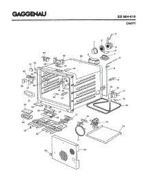 02 - Cavity parts for Gaggenau EB984-610 from AppliancePartsPros.com