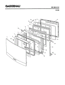 04 - Door parts for Gaggenau EB984-610 from AppliancePartsPros.com