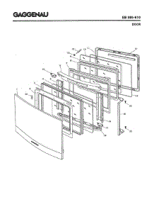 04 - Door parts for Gaggenau EB985-610 from AppliancePartsPros.com