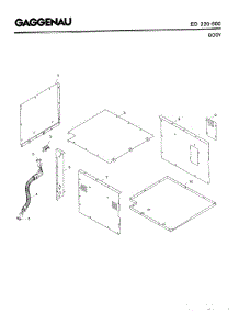 03 - Body parts for Gaggenau ED220-600 from AppliancePartsPros.com