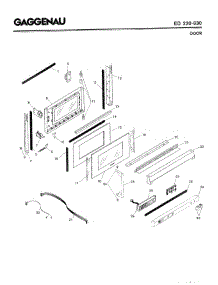 04 - Door parts for Gaggenau ED220-630 from AppliancePartsPros.com
