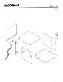 03 - Body parts for Gaggenau ED221-600 from AppliancePartsPros.com