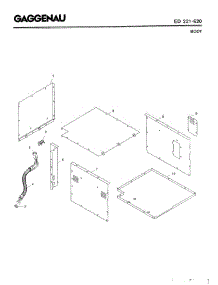 03 - Body parts for Gaggenau ED221-620 from AppliancePartsPros.com