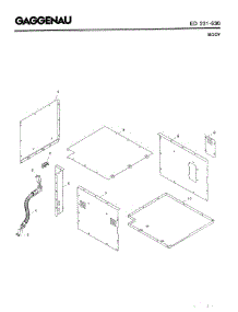 03 - Body parts for Gaggenau ED221-630 from AppliancePartsPros.com