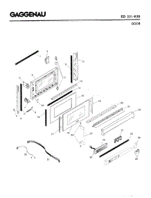 04 - Door parts for Gaggenau ED221-630 from AppliancePartsPros.com