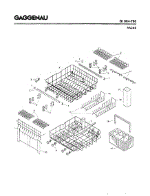 04 - Racks parts for Gaggenau GI904-760 from AppliancePartsPros.com