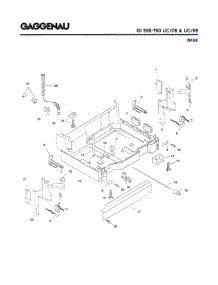 05 - Base parts for Gaggenau GI936-760 UC/06 (FD 7709-7910) from AppliancePartsPros.com