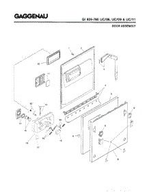 02 - Door Assembly parts for Gaggenau GI936-760 UC/11 (FD 7912-8003) from AppliancePartsPros.com