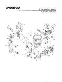 04 - Component Assemblies parts for Gaggenau GI936-760 UC/11 (FD 7912-8003) from AppliancePartsPros.com