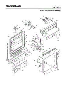 02 - Fascia Panel & Door Assembly parts for Gaggenau GM104-710 from AppliancePartsPros.com