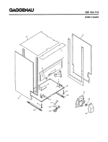 03 - Body & Base parts for Gaggenau GM104-710 from AppliancePartsPros.com