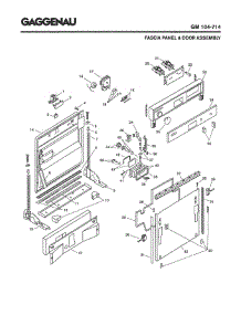 02 - Fascia Panel & Door Assembly parts for Gaggenau GM104-714 from AppliancePartsPros.com