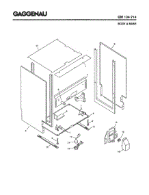 03 - Body & Base parts for Gaggenau GM104-714 from AppliancePartsPros.com