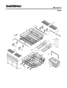 04 - Racks parts for Gaggenau GM104-714 from AppliancePartsPros.com