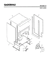 03 - Body & Base parts for Gaggenau GM288-710 from AppliancePartsPros.com