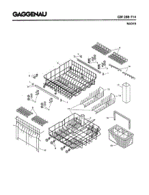 04 - Racks parts for Gaggenau GM288-714 from AppliancePartsPros.com
