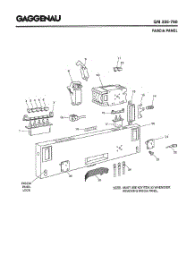 03 - Fascia Panel parts for Gaggenau GM335-760 from AppliancePartsPros.com