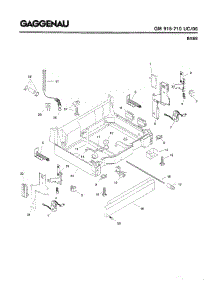 05 - Base parts for Gaggenau GM915-710 UC/06 (FD 7710-7912) from AppliancePartsPros.com