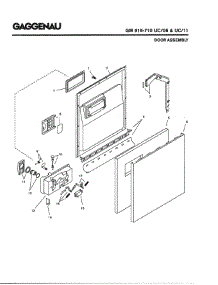 02 - Door Assembly parts for Gaggenau GM915-710 UC/11 (FD 7912-8003) from AppliancePartsPros.com