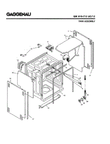 03 - Tank Assembly parts for Gaggenau GM915-710 UC/12 (FD 8003-) from AppliancePartsPros.com