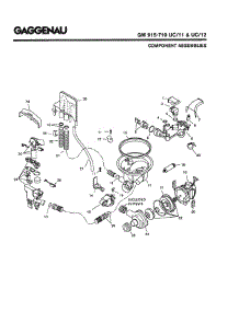 04 - Component Assemblies parts for Gaggenau GM915-710 UC/12 (FD 8003-) from AppliancePartsPros.com