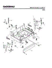 05 - Base parts for Gaggenau GM915-710 UC/12 (FD 8003-) from AppliancePartsPros.com